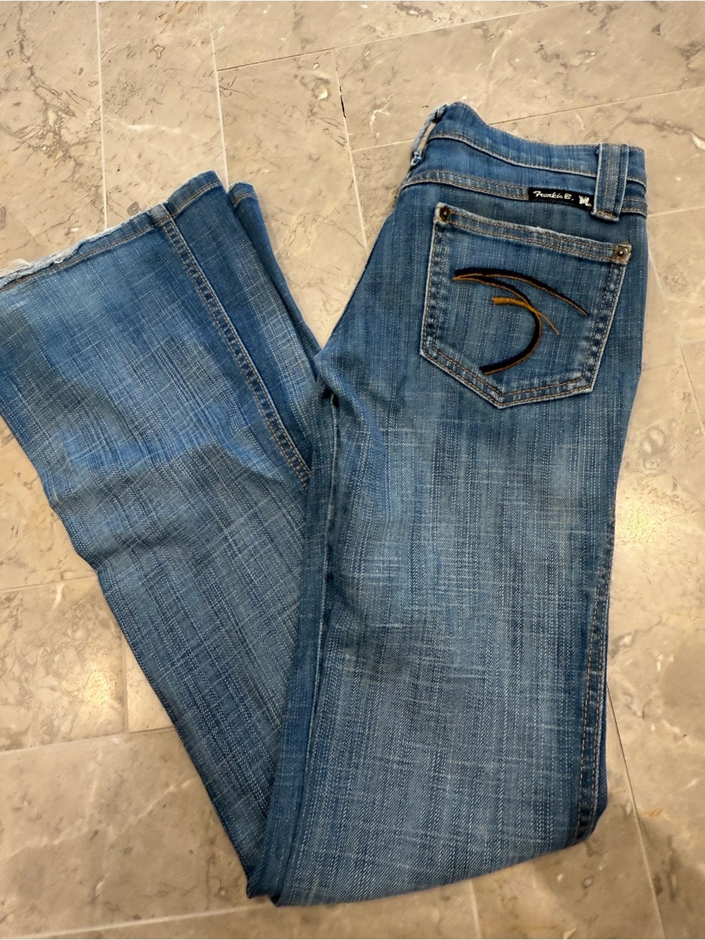 Frankie B y2k Flared Blue Women's Jeans - Picture 4 of 4